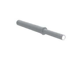 Titus, толкатель Touch Latch с резиновым наконечником, серый