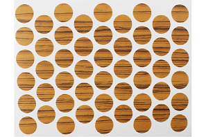 Заглушка самоклеящаяся d-14мм, дуб светлый