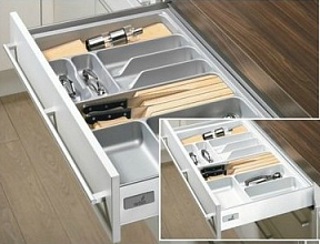 OrgaTray Basic 1, лоток для столовых приборов для InnoTech, белый