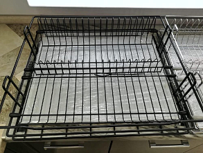 Посудосушитель выкатной база 600мм без направляющих, черный