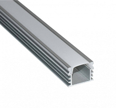 Накладной алюминиевый профиль с экраном 2000*16*6мм 