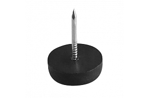 Sete ножка пластиковая с гвоздем, черная