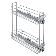 3200L Механизм в базу 200мм, глубина 500мм, мягкий ход, покрытие хром (Калибра)