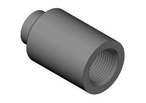 Бобышка широкая, усиленная, цинк 110*70мм