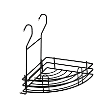 Полка угловая малая тип-2, черный матовый 