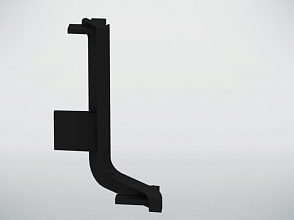 Угол 90гр для L-обр., наружный, черный