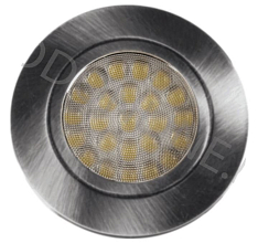 Светильник LED Polo 3000К, хром 2835*24LED с линзой, 30Лм, пластик, кабель 0,2м