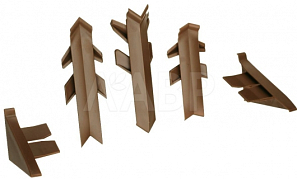 К-т фасонных частей к плинтусу Перфетто-лайн коричневый-74168 (12197251030)