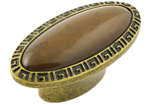 Ручка-кнопка, RC408EAB.4, европейская старинная латунь/35