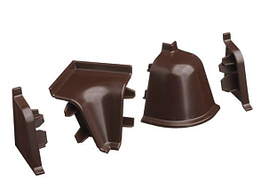 К-т фасонных частей к плинтусу-118 коричневый-96102 (12297251016)