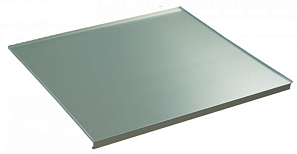 Поддон в базу 450мм (дсп 16мм), модель "А", алюминий 0,45мм