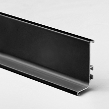 Профиль алюминиевый L-образный, l=4100, черный