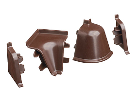 К-т фасонных частей к плинтусу-118 коричневый-96125 (12297251019)