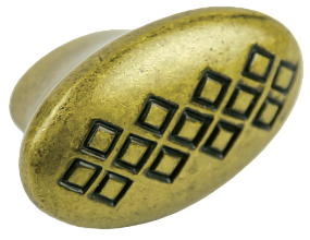 Ручка-кнопка, RC412EAB.3, европейская старинная латунь/60*