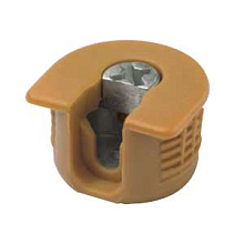 VB 35 М/16, эксцентриковая стяжка, для панели толщиной 16 мм, пластмасса, орех