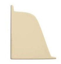 Заглушка левая к плинтусу-118 слоновая кость-92107 (252279-102)