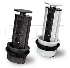 Удлинители для офиса круглый GTV  125*293мм  серый