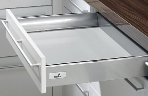 Комплект ящика InnoTech полного выдвижения с Silent System, h=70мм, l=420мм, прикручивание, цвет серый