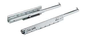 Скрытая направляющая частичного выдвижения с доводчиком 450мм, Quadro25 SS правая