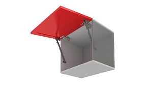 Газовый лифт GL110GRPH/50/3 (с фиксацией положения и амортизацией), графит