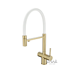 Смеситель ЕC-7024WHT Matt Gold