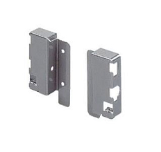 Соединитель задней стенки ящика InnoTech высотой 70 мм, серый, левый