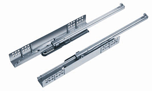 Скрытая направляющая частичного выдвижения с доводчиком 250мм, Quadro25 SS правая