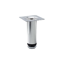 Опора регулируемая d=30мм h=100мм, хром